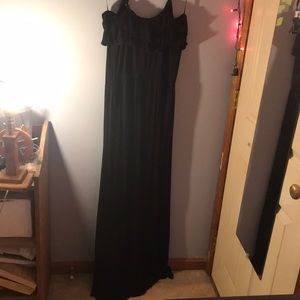 Ruffle top maxi dress